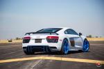 Audi R8 V10 on Blue Vossen Wheels (HC-1) 2017 года